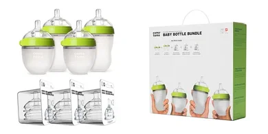 Comotomo Green Baby Bottle 7-Piece Set
