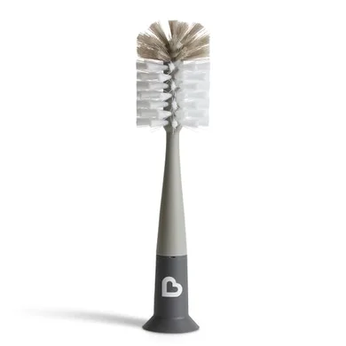 Munchkin Bristle Bottle Brush: Modern Grey Design
