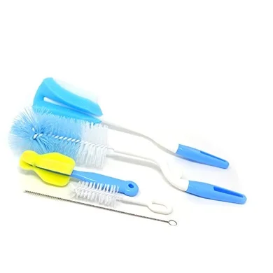 Honbay 5-Piece Bottle & Teat Cleaning Brush Kit (Rotating, Assorted Sizes)